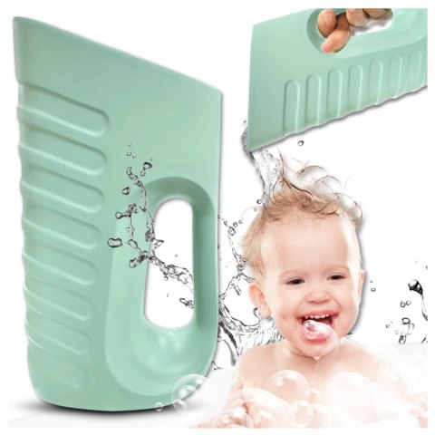 KUBEK DO MYCIA GŁOWY SPŁUKIWANIA WŁOSÓW NICEkids MIĘKKI DUŻY ZIELONY