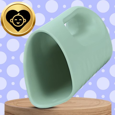 KUBEK DO MYCIA GŁOWY SPŁUKIWANIA WŁOSÓW NICEkids MIĘKKI DUŻY ZIELONY