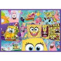 Puzzle - 4x250 - Szalony świat Sponge Boba - Trefl 13342