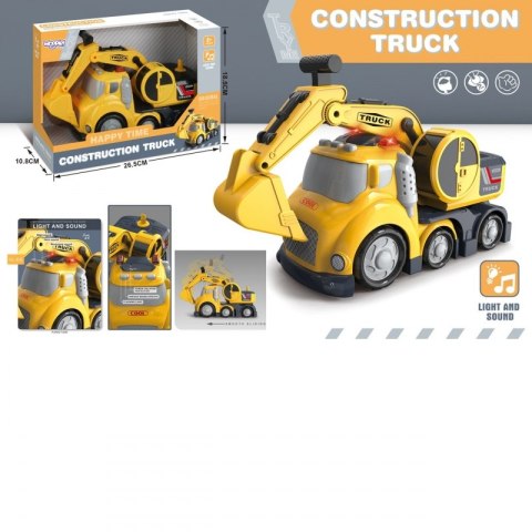 WOOPIE Koparka City Truck Efekty Dźwiękowe i Świetlne