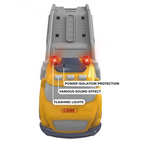 WOOPIE Żółta Laweta City Truck Efekty Dźwiękowe i Świetlne