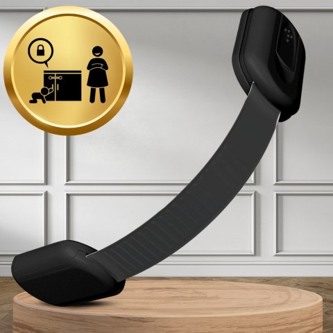 ZABEZPIECZENIA SZAFEK BLOKADA SZUFLAD MEBLI DRZWI PRZED DZIEĆMI MOCNA NICEKIDS CZARNE