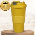 KUBEK PODRÓŻNY NA KAWĘ HERBATE DO SAMOCHODU NA WYNOS 480 ML ZÓŁTY