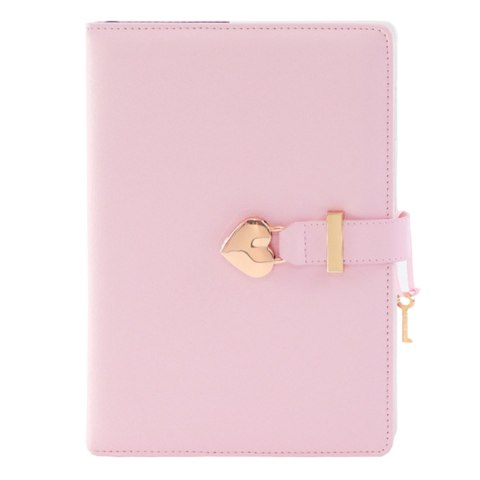 Pamiętnik Notatnik Na Kłódkę W Kształcie Serca Kluczyk Różowy
