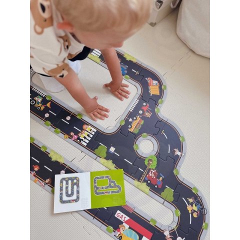 WOOPIE GREEN Droga Puzzle dla Dzieci Autostrada Makieta 21 el. Certyfikat FSC