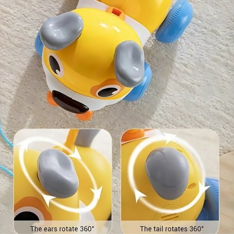 WOOPIE Interaktywny Piesek 2w1 Pchacz Szczekający 360° 6m+