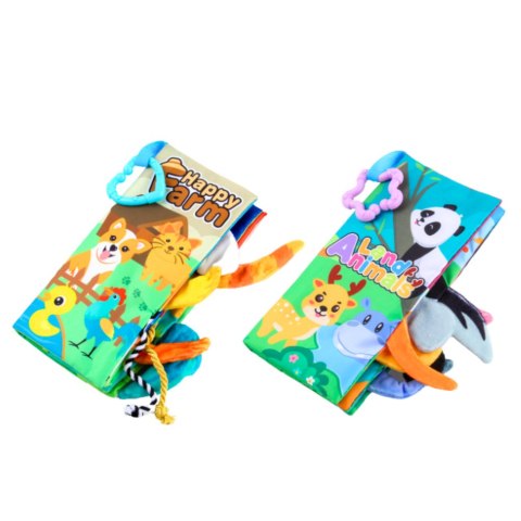 Zestaw Miękkie Kolorowe Książeczki Edukacyjne Sensoryczne Dla Malucha 4szt