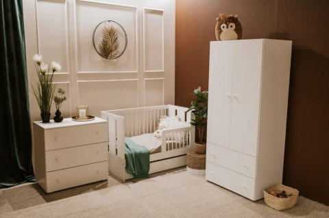 KLUPŚ Łóżko młodzieżowe 160x80 AMELIA biel