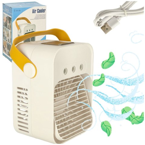 Klimator przenośny klimatyzer biurkowy mini klimatyzator na wodę 3w1 USB LED