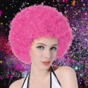 PERUKA WŁOSY RÓŻOWE AFRO KARNAWAŁ PARTY FOTOBUDKA PANIEŃSKI URODZINY