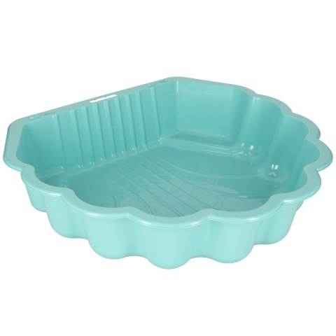 Piaskownica zamykana basen Muszelka Twins podwójna 2w1 160x87,5x19,5cm miętowa