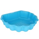 Piaskownica zamykana basen Muszelka Twins podwójna 2w1 160x87,5x19,5cm niebieska