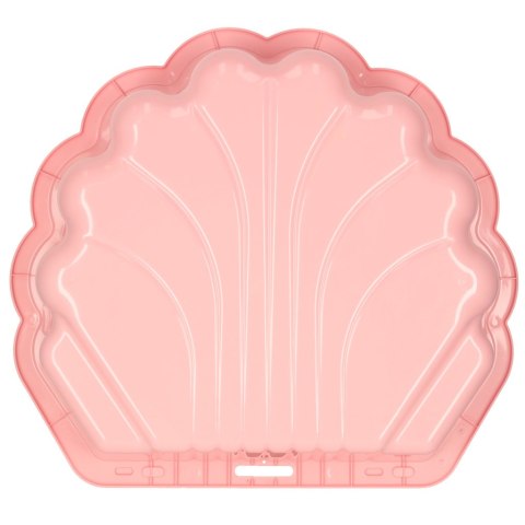 Piaskownica zamykana basen Muszelka Twins podwójna 2w1 160x87,5x19,5cm różowa