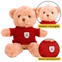 Pluszowa Maskotka Przytulanka Miś Beżowy Czerwony Sweterek 40cm