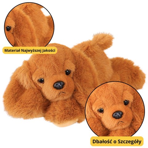 Pluszowy Piesek Cocker Spaniel Z Obciążonymi Łapami Brązowy 30cm
