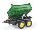 Rolly Toys 122004 Przyczepa Rolly-Mega Trailer jasno zielona, żółte koła, 2-osie