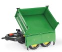 Rolly Toys 122004 Przyczepa Rolly-Mega Trailer jasno zielona, żółte koła, 2-osie