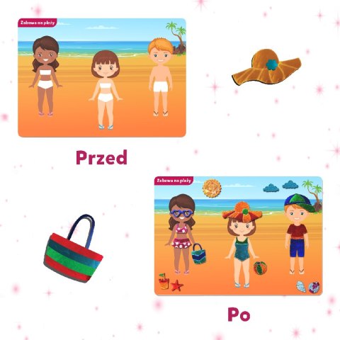 TREFL 62605 Skillmatics Foil Fun Zestaw kreatywny Modowe Kreacje