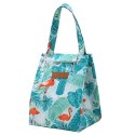 Torba Termiczna Izolacyjna Śniadaniowa Lunch Bag Liście Flamingi 25cm