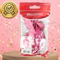 BALONY DMUCHANE LATEKSOWE RÓŻOWE 6 SZT NA URODZINY ROCZEK DEKORACJA