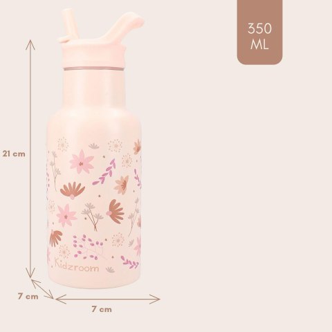 Butelka bidon 350 ml KIDZROOM Memories Flowers