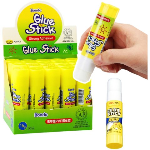 Klej W Sztyfcie Szkolny Biurowy Mocny 16g