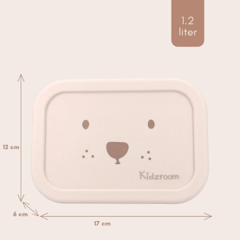 Lunchbox pojemnik silikon KIDZROOM Beary Excited