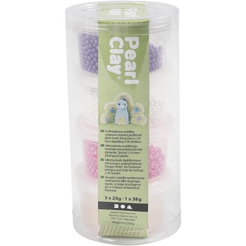 Pearl Clay Różowy, Biały i Fioletowy