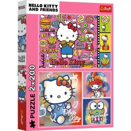 TREFL 13336 Puzzle 2x200 Hello Kitty i przyjaciele