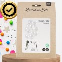 DUŻE BALONY TRANSPARENTNE BIAŁE 12 SZT ROCZEK ORIGAMI PIERWSZE URODZINY
