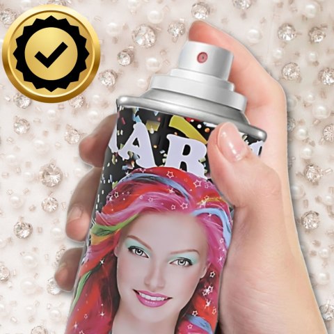 KOLORYZUJĄCY SPRAY DO WŁOSÓW LAKIER BIAŁY BROKAT 250 ml