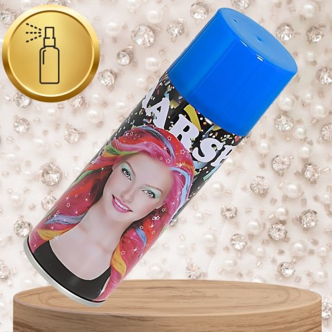 KOLORYZUJĄCY SPRAY DO WŁOSÓW LAKIER NIEBIESKI BROKAT 250 ml