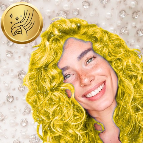 KOLORYZUJĄCY SPRAY DO WŁOSÓW LAKIER ŻÓŁTY BROKAT 250 ml