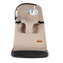 LARO Kidwell Bujaczek leżaczek + pałąk z zabawkami dla dzieci 0m+ do 9kg - Beige/Wooden