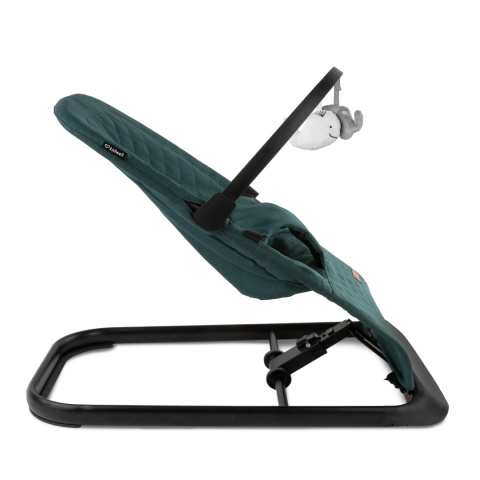 LARO Kidwell Bujaczek leżaczek + pałąk z zabawkami dla dzieci 0m+ do 9kg - Green/Black
