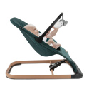 LARO Kidwell Bujaczek leżaczek + pałąk z zabawkami dla dzieci 0m+ do 9kg - Green/Wooden