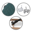 LARO Kidwell Bujaczek leżaczek + pałąk z zabawkami dla dzieci 0m+ do 9kg - Green/Wooden