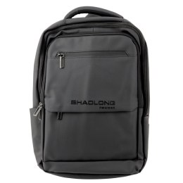 Plecak Miejski Biznesowy USB Kieszeń Na Laptopa Czarny 16L 41cm