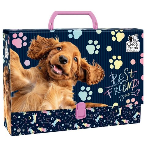 Teczka z Rączką Gruba Cleo i Frank Pies #G2