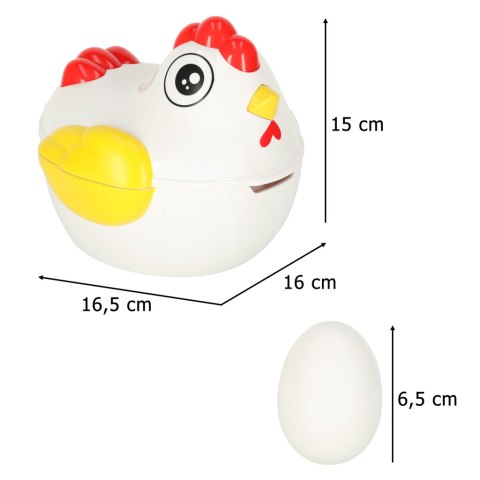 Układanka edukacyjna dopasuj kształty jajka 12 szt. kura