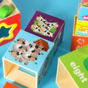 Wieża edukacyjna drewniana sorter kształty nauka liczenia 71cm XXL