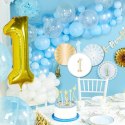 ZESTAW DEKORACJI NA ROCZEK 1 URODZINY DLA CHŁOPAC NIEBIESKI 5 SZT.