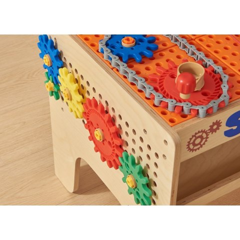 MASTERKIDZ Drewniany Warsztat XXL Montessori STEM z Narzędziami + Akcesoria