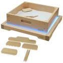 MASTERKIDZ Rama Sensoryczna - Panel LED + Zestaw Akcesoriów Do Zabawy w Piasku