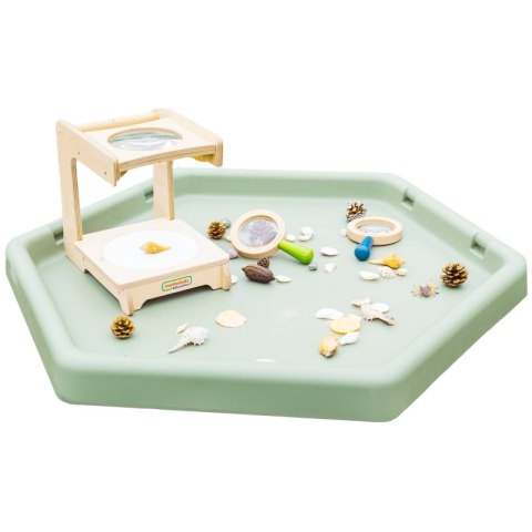 MASTERKIDZ Sześciokątny Stolik Do Zabawy Piaskiem i Wodą Regulowany