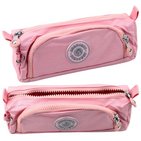 Piórnik Szkolny Funkcjonalny Dwie Kieszenie Zawieszka Mix