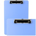 Podkładka Deska Z Klipem Do Pisania Miarka A4 Plastikowa Niebieska