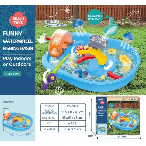 WOOPIE Tor Wodny 2w1 Gra Łowienie Rybek 14el.