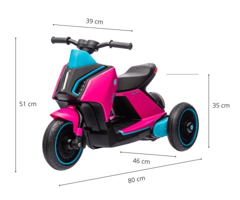 MILLY MALLY 5745 Pojazd na akumulator Skuter City Pink