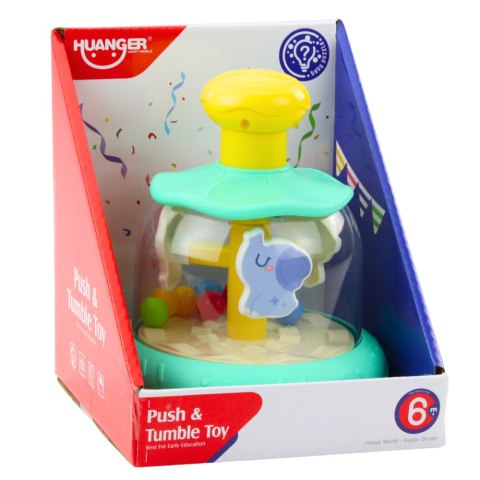 Bączek Karuzela Z Kuleczkami I Zwierzętami Hipopotam Lew Małpka Zielona